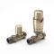 Milano - Thermostatic Straight Radiator Valve and Lockshield - Choice of Finish