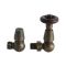 Milano Windsor - Traditional Thermostatic Corner Radiator Valves - Choice of Finish
