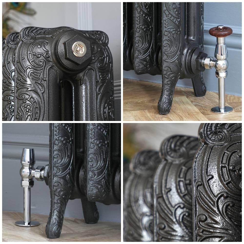 Milano Beatrix - Cast Iron Radiator - 950mm Tall - Antique Graphite - Multiple Sizes Available