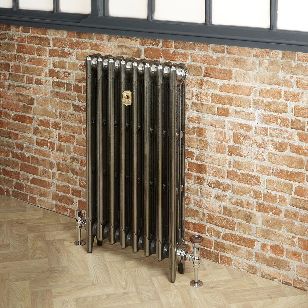 Milano Mercury - 3 Column Cast Iron Radiator - 760mm Tall - Full Polish - Multiple Sizes Available