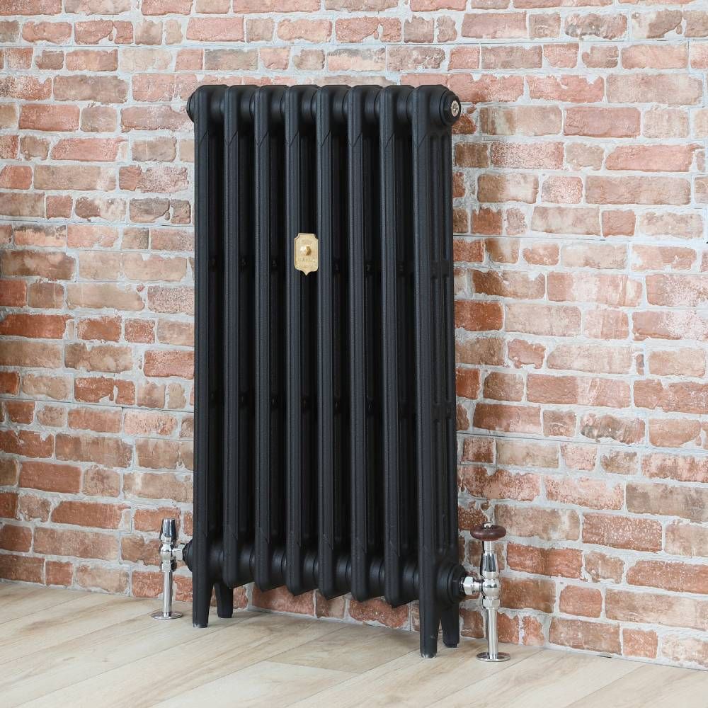 Milano Mercury - Cast Iron Radiator - 860mm Tall - Slate Black - Multiple Sizes Available