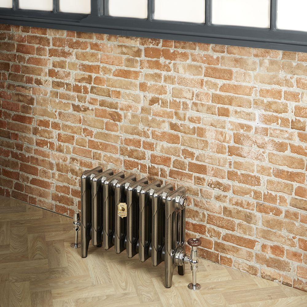 Milano Mercury - 4 Column Cast Iron Radiator - 360mm Tall - Full Polish - Multiple Sizes Available