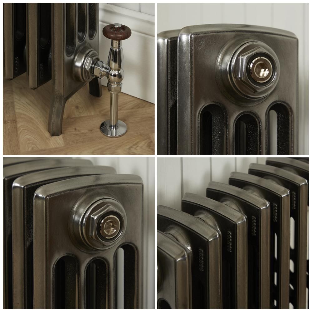 Milano Isabel - 6 Column Cast Iron Radiator - 660mm Tall - Full Polish - Multiple Sizes Available