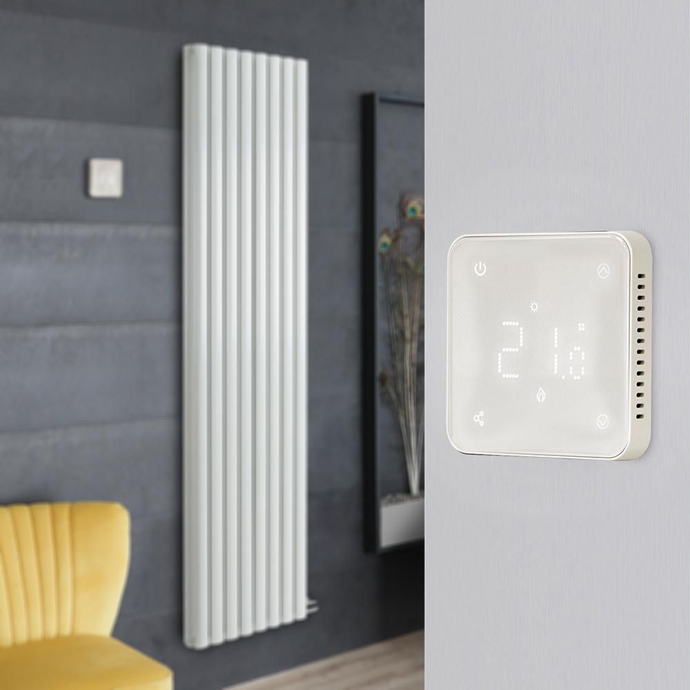 Milano Aruba - 1784mm Dry Heat Vertical Electric Designer Radiator - Choice of Finish, Size and Wi-Fi Thermostat