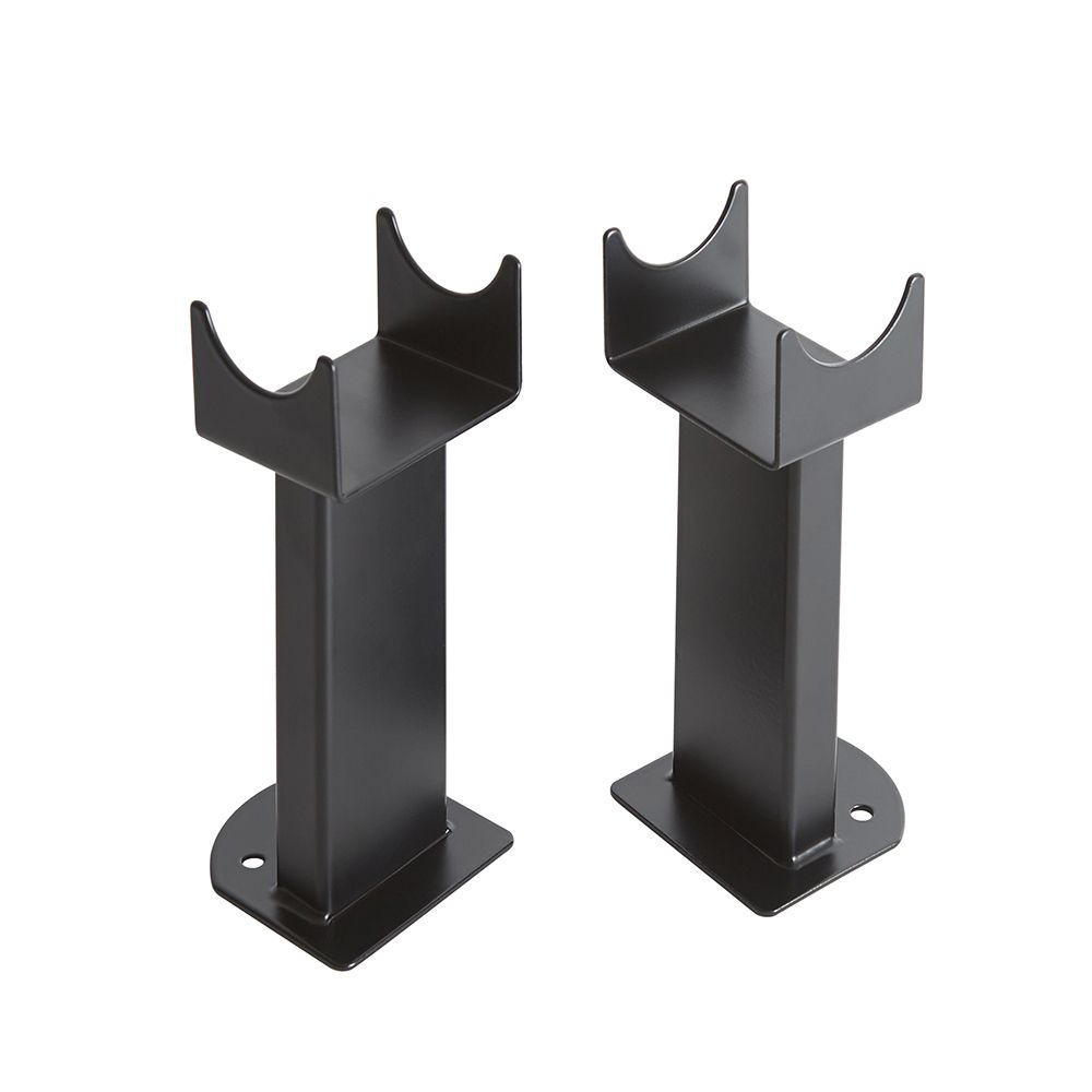 Milano Alpha - Black Floor-Mounting Feet for Alpha Flat Panel Designer Radiators