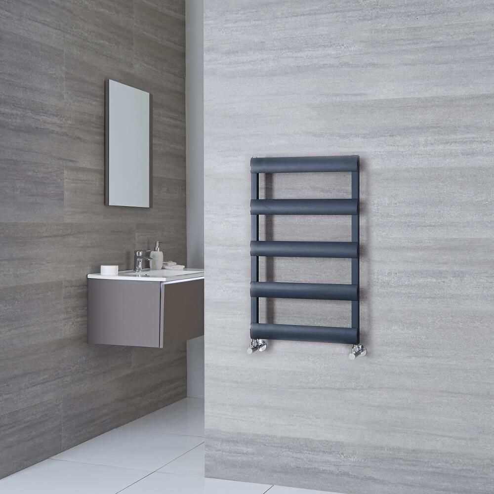 Milano Passo - Anthracite Aluminium Designer Towel Rail - Choice of Size