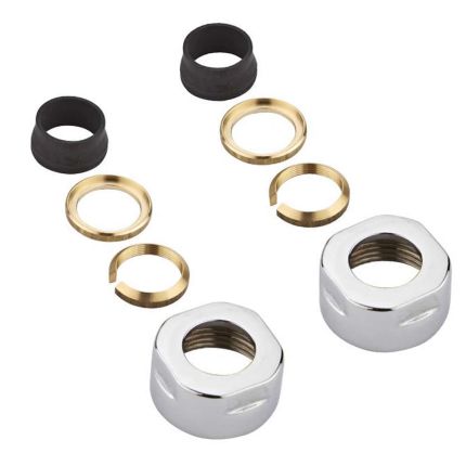 Milano - Chrome Manual Angled Euro Cone Valve With Euro Cone Adaptor - Copper 16mm