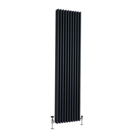 Milano Esme - Vertical Aluminium Traditional Radiator - 1800mm Tall - Choice of Finish and Size