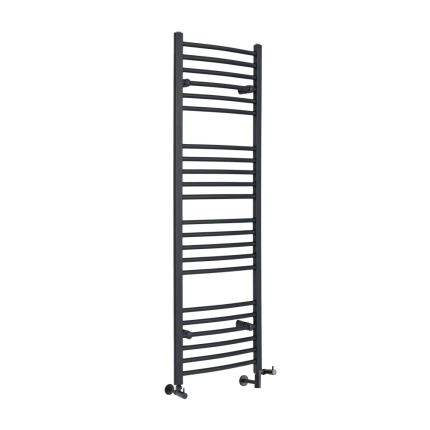 Milano Artle - Dual Fuel Curved Anthracite Heated Towel Rail - Choice of Size