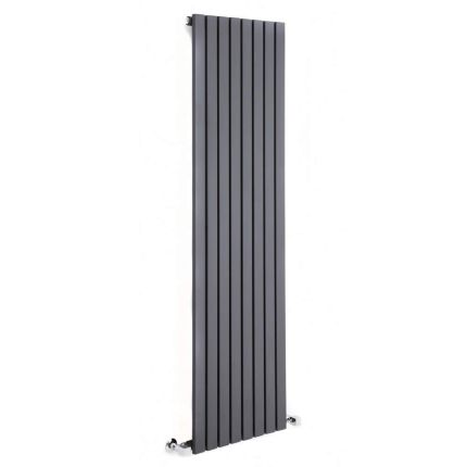 Milano Capri - Anthracite Flat Panel Vertical Designer Radiator - Choice of Size