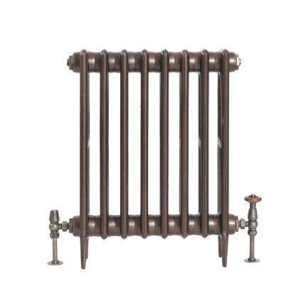 Milano Alice - Classic Cast Iron Column Radiator - 660mm Tall - Antique Copper - Multiple Sizes Available