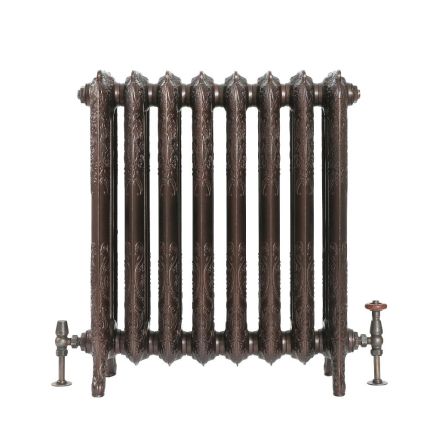 Milano Beatrix - Ornate Cast Iron Radiator - 768mm Tall - Antique Copper - Multiple Sizes Available