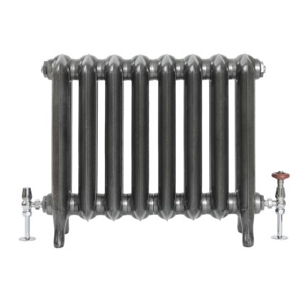Milano Tamara - Oval Column Cast Iron Radiator - 560mm Tall - Dark Pewter - Multiple Sizes Available