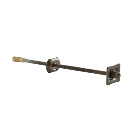 Milano - Cast Iron Radiator Straight Wall Stay - Classic Brass