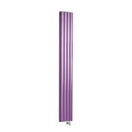 Milano x ECOSO Aruba - Electric Lush Purple Vertical Designer Radiator - Choice of Size and Wi-Fi Thermostat
