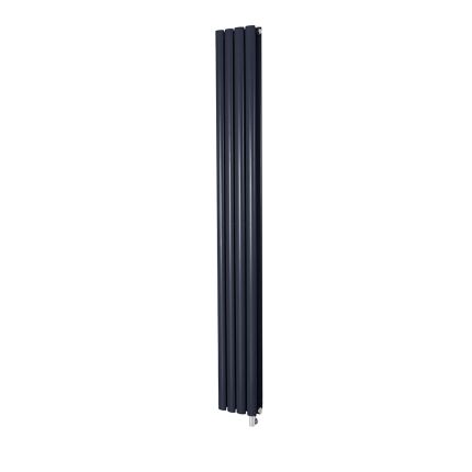 Milano x ECOSO Aruba - Electric Regal Blue Vertical Designer Radiator - Choice of Size and Wi-Fi Thermostat