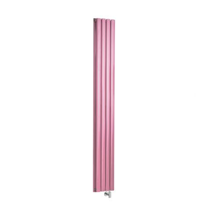 Milano Aruba - Electric Camellia Pink Vertical Designer Radiator - Choice of Size and Wi-Fi Thermostat