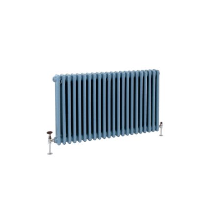 Milano Windsor - Traditional Horizontal Column Radiator - 3 Column - Blue Custom Colours