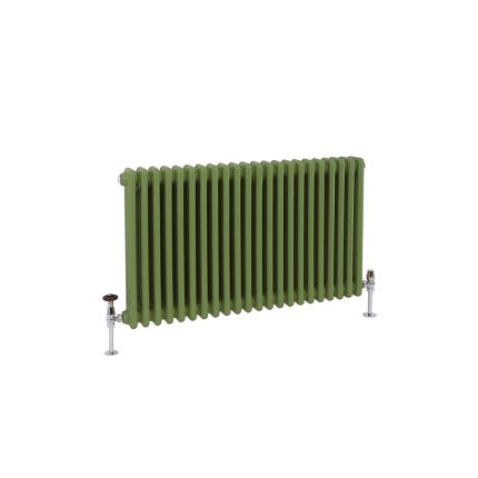 Milano Windsor - Traditional Horizontal Column Radiator - 3 Column - Green Custom Colours