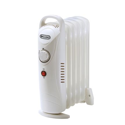 ECOSO Orla - Modern 800W Electric Portable Oil Filled Radiator - Choice of Finish