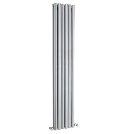 Milano Aruba - Vertical Designer Radiator - Double Panel - Silver