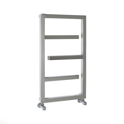 Milano Eclipse - Designer Mirror Polished Heated Towel Rail - 880mm x 500mm