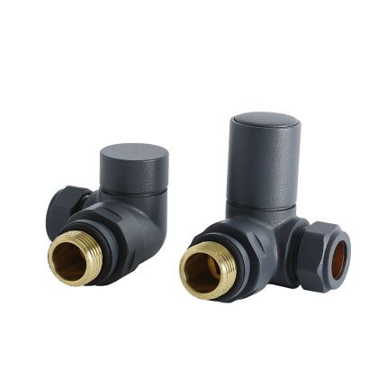 Milano - Modern Corner Radiator Valves - Choice of Finish