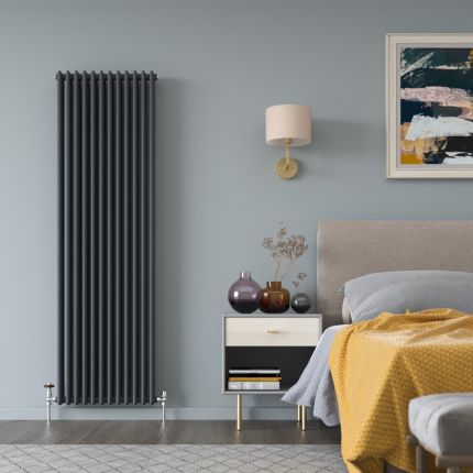 Milano Windsor - Vertical Traditional Column Radiator - 3 Column - Anthracite