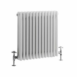 Milano Windsor - White Traditional Horizontal Triple Column Radiator - Choice of Size