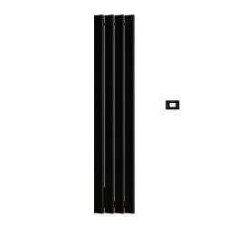 Carisa Boreas S - Aluminium Electric Vertical Designer Radiator - Single Panel - Choice of Finish