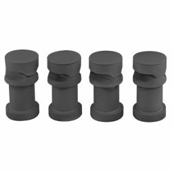 Milano Aruba - Anthracite Horizontal Radiator Brackets