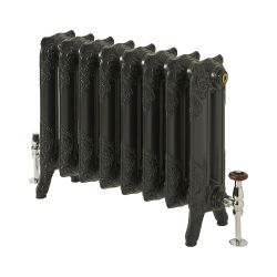 Milano Beatrix - 2 Column Cast Iron Radiator - 510mm Tall - Farrow & Ball Railings Grey - Multiple Sizes Available