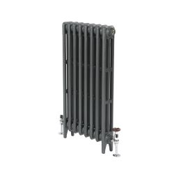 Milano Mercury - 3 Column Cast Iron Radiator - 560mm Tall - Antique Silver - Multiple Sizes Available