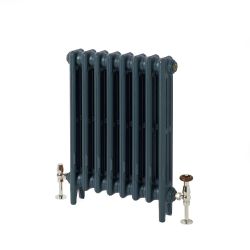 Milano Isabel - 4 Column Cast Iron Radiator - 660mm Tall - Farrow & Ball Railings Grey - Multiple Sizes Available