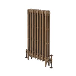 Milano Mercury - Cast Iron Radiator - 660mm Tall - Burnt Gold - Multiple Sizes Available