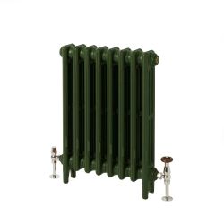 Milano Mercury - 3 Column Cast Iron Radiator - 660mm Tall - Farrow & Ball Duck Green - Multiple Sizes Available