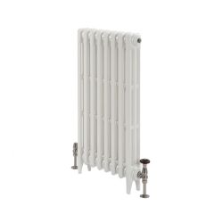 Milano Mercury - Cast Iron Radiator - 860mm Tall - Porcelain White - Multiple Sizes Available