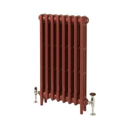 Milano Mercury - 3 Column Cast Iron Radiator - 860mm Tall - Farrow & Ball Eating Room Red - Multiple Sizes Available