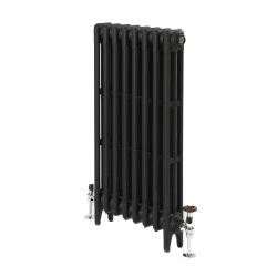 Milano Mercury - 3 Column Cast Iron Radiator - 760mm Tall - Slate Black - Multiple Sizes Available