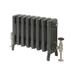 Milano Isabel - Cast Iron Radiator - 357mm Tall - Antique Silver - Multiple Sizes Available