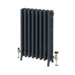 Milano Isabel - 4 Column Cast Iron Radiator - 660mm Tall - Farrow & Ball Hague Blue - Multiple Sizes Available