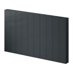 Reina Nika - Aluminium Electric Horizontal Designer Radiator - Single Panel - Anthracite
