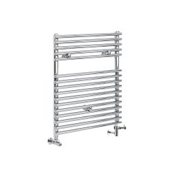 Milano Arno - Chrome Dual Fuel Bar on Bar Heated Towel Rail 730mm x 450mm