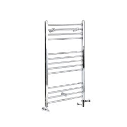 Milano Kent - Chrome Dual Fuel Straight Heated Towel Rail 1000mm x 400mm