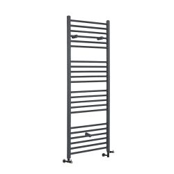Milano Artle - Anthracite Dual Fuel Straight Heated Towel Rail 1600mm x 400mm