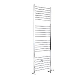 Milano Kent - Chrome Dual Fuel Straight Heated Towel Rail 1800mm x 400mm
