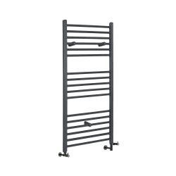 Milano Artle - Anthracite Dual Fuel Straight Heated Towel Rail 1200mm x 500mm