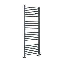Milano Artle - Anthracite Dual Fuel Straight Heated Towel Rail 1600mm x 500mm