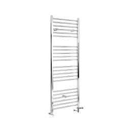 Milano Kent - Chrome Dual Fuel Straight Heated Towel Rail 1600mm x 500mm