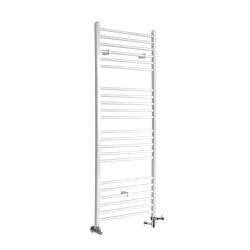 Milano Ive - White Dual Fuel Straight Heated Towel Rail 1600mm x 500mm